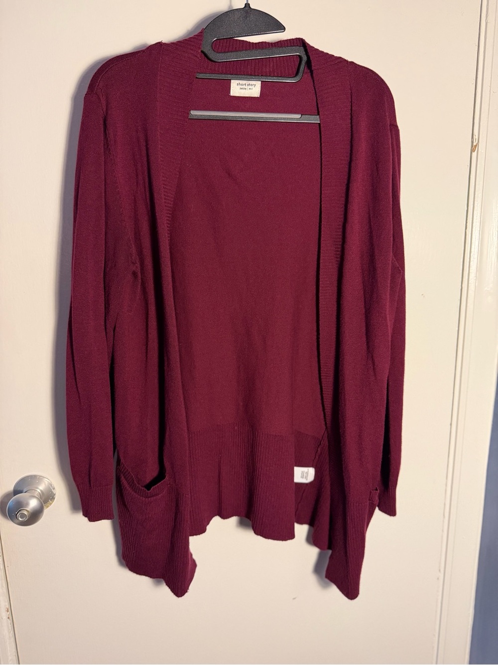 Short story petite Open-Front Cardigan with pockets Size Medium